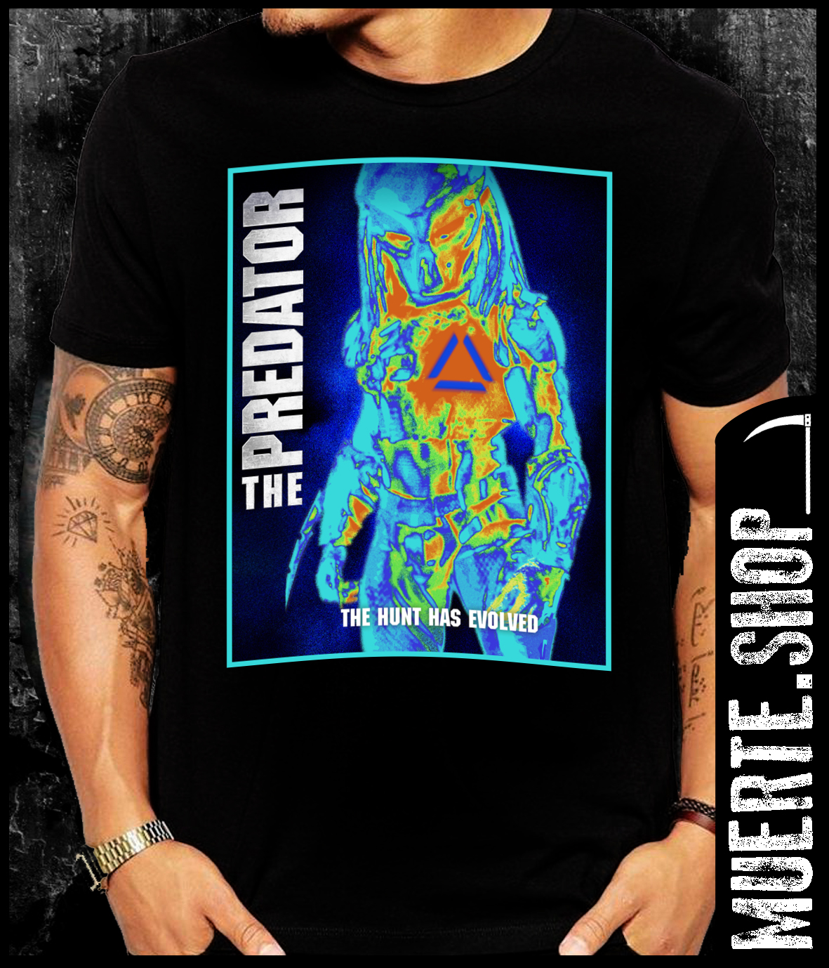 Черна тениска THE PREDATOR HUNT